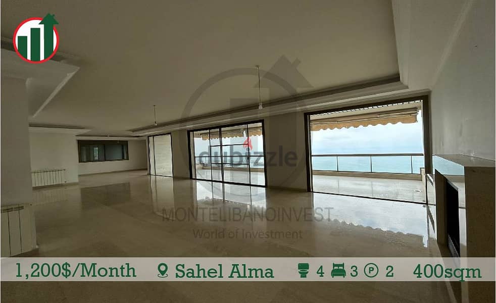 Catchy Rent!1.200 / Month!! Apartment for Rent in Sahel alma