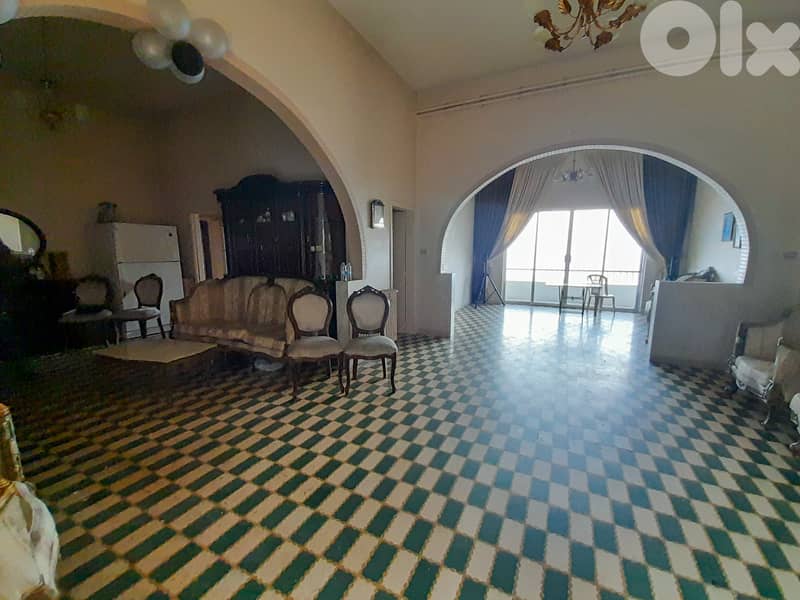 700 SQM Old House with Land in Bikfaya, Metn with Mountain & Sea View