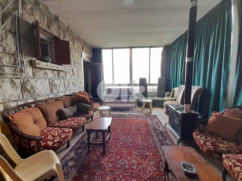 700 SQM Old House with Land in Bikfaya, Metn with Mountain & Sea View