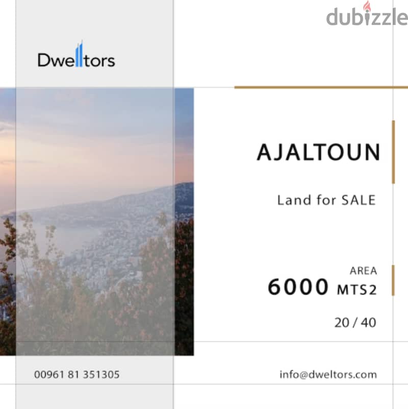 6000SQM 2040 Land for SALE in AJALTOUN Lands for Sale 115747440