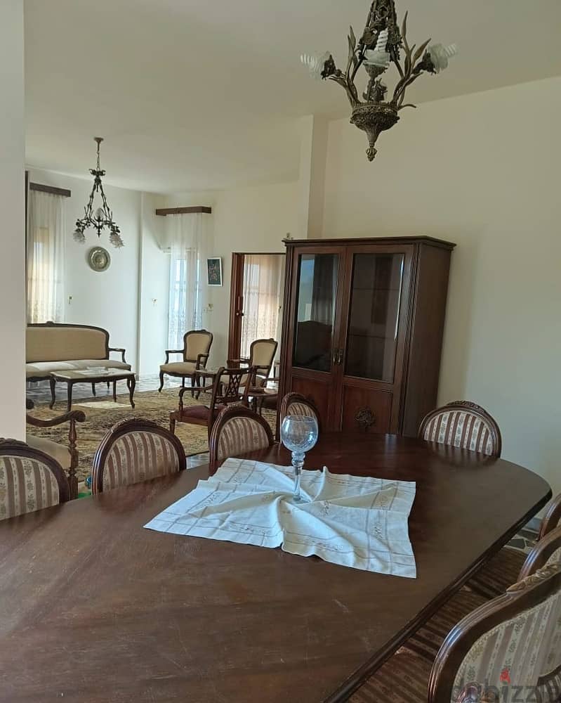 FURNISHED apartment for rent in AMCHIT/JBEIL, with a mountain view