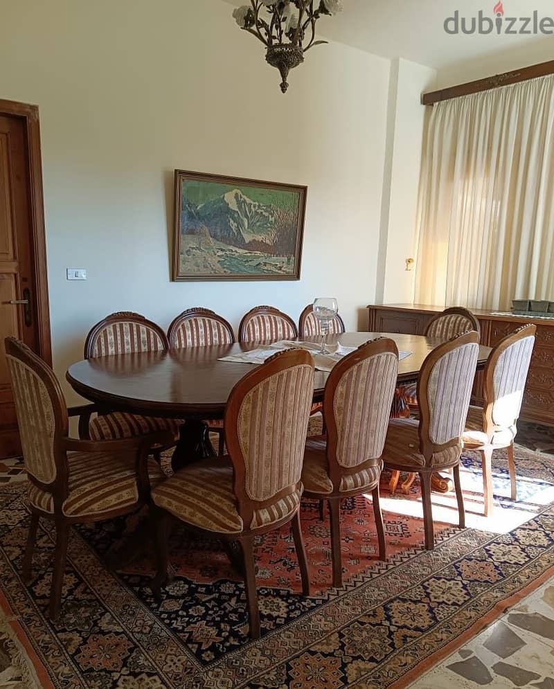 FURNISHED apartment for rent in AMCHIT/JBEIL, with a mountain view