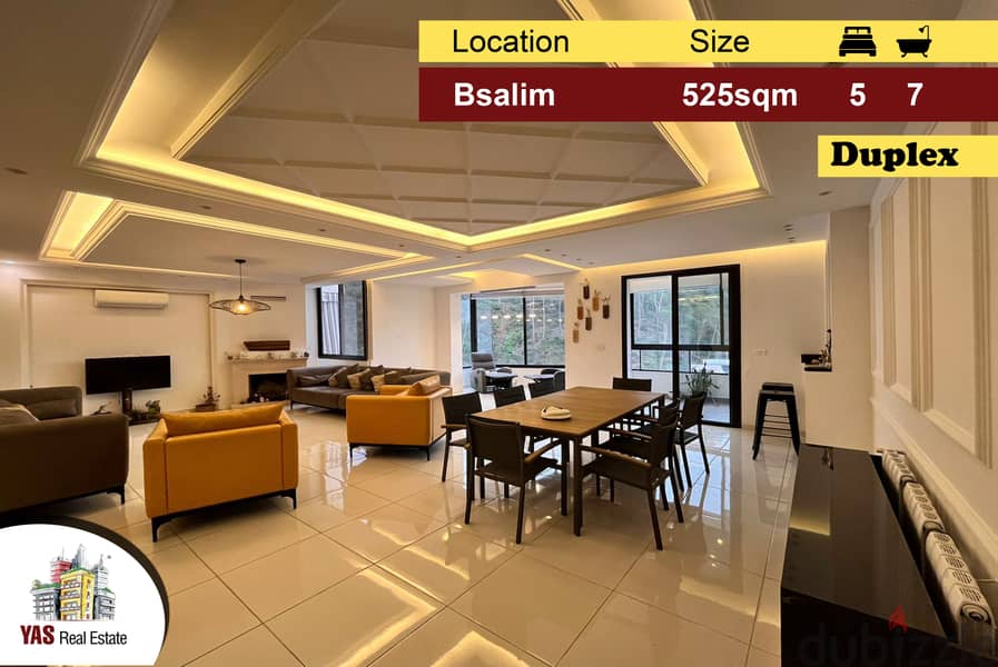 Bsalim 525m2 Duplex Mountain View TerraceExceptional PropertyPA