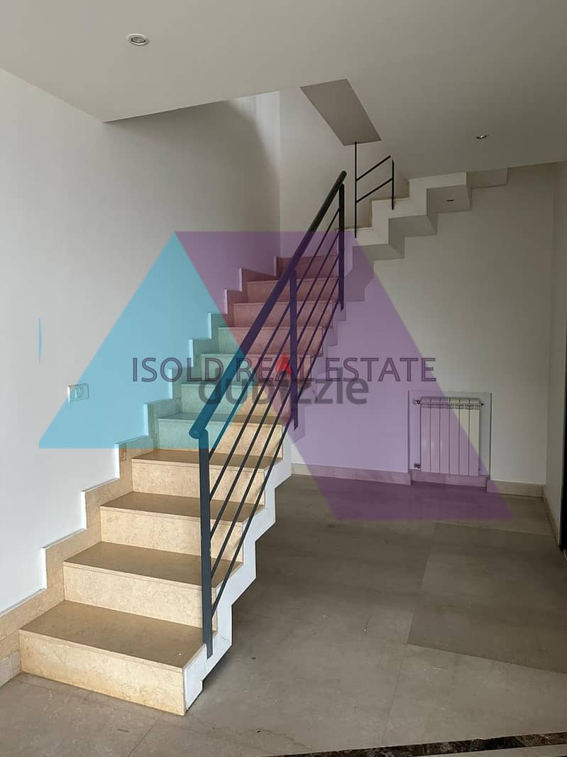Furnished 280m2 duplex apartment with a terrace for rent in Ain Saadeh