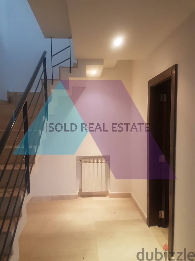 Furnished 280m2 duplex apartment with a terrace for rent in Ain Saadeh