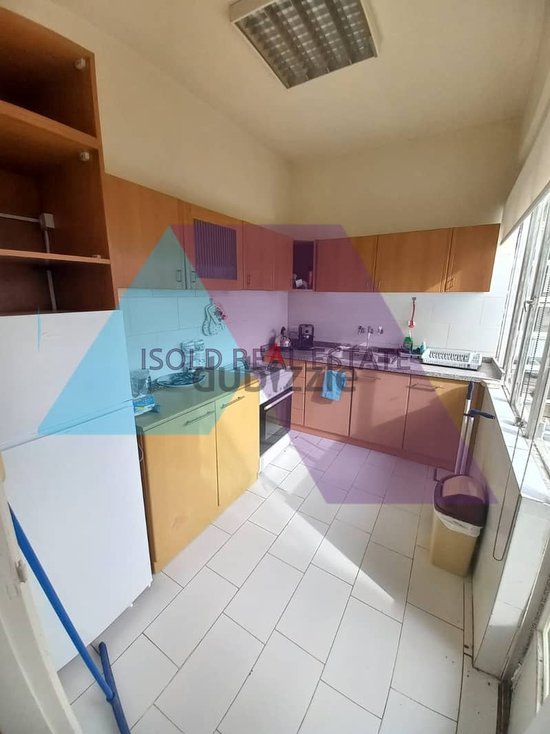 A furnished 150 m2 apartment with a terrace for rent in Achrafieh