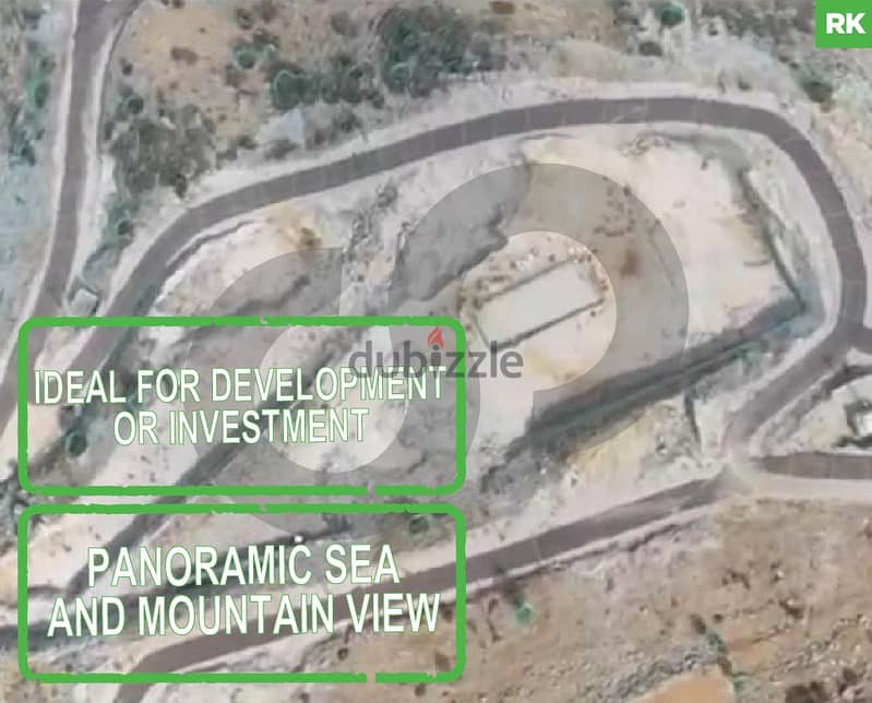 Flat terrain with panoramic view in Zaarour/زعرور REFRK101322 Lands