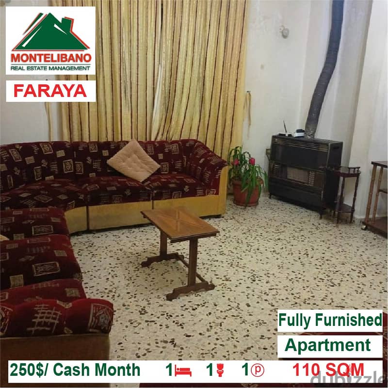 250/Cash Month!! Apartment for rent in Faraya!! Apartments & Villas
