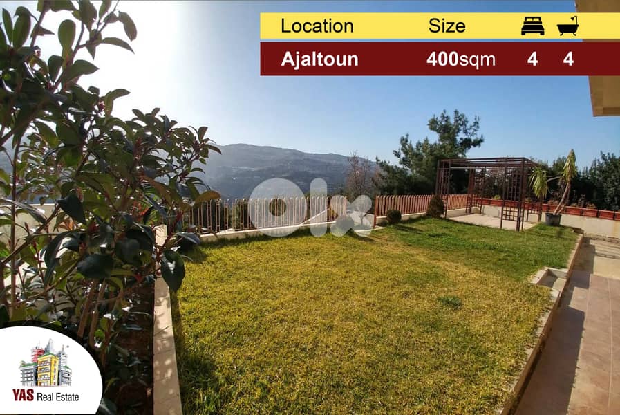 Ajaltoun 400m2 400m2 Gardens Panoramic View Super Luxurious