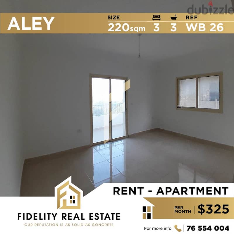 Apartment for rent in Aley WB26 Apartments & Villas For Rent 115791190