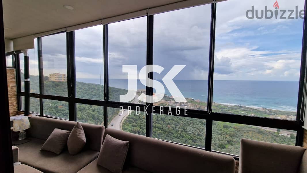 L14817Apartment With Full Sea View for Sale in Batroun Kfaraabida