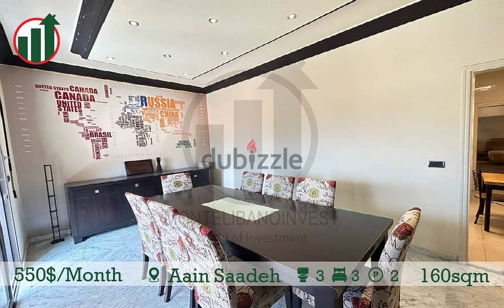 Catchy Apartment for rent in Ain Saadeh! Apartments & Villas For Rent