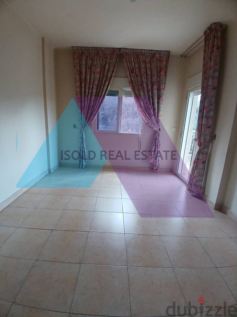 SemiFurnished 200m2 apartment+open view for rent in Kennebet Broumana