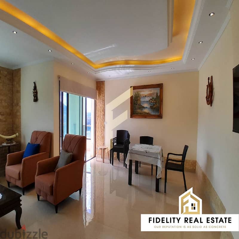 Furnished apartment for rent in Kfarhim chouf WB58 شقق وفلل للإيجار