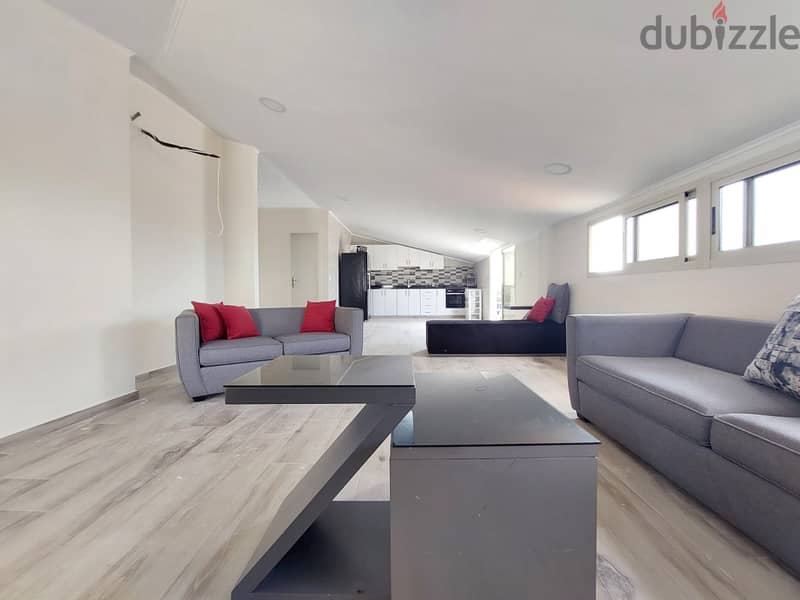 85 SQM Furnished Apartment in Mar Roukoz with View & Terrace Apartments & Villas For Rent