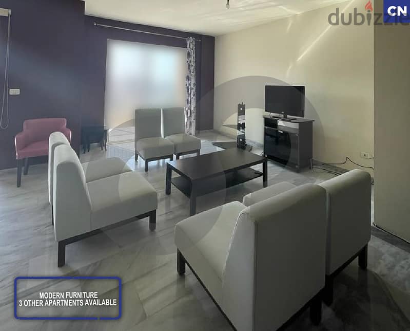 150sqm Fully Furnished Apartment for Rent in Zalka/الزلقا REFCN103813