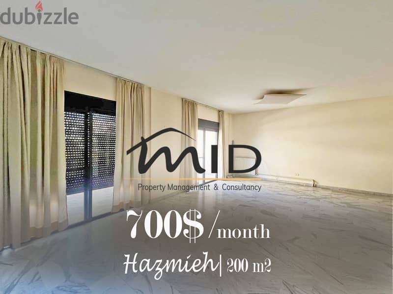Hazmieh 3 Bedrooms Apartment Balconies ACs & Heating Parking
