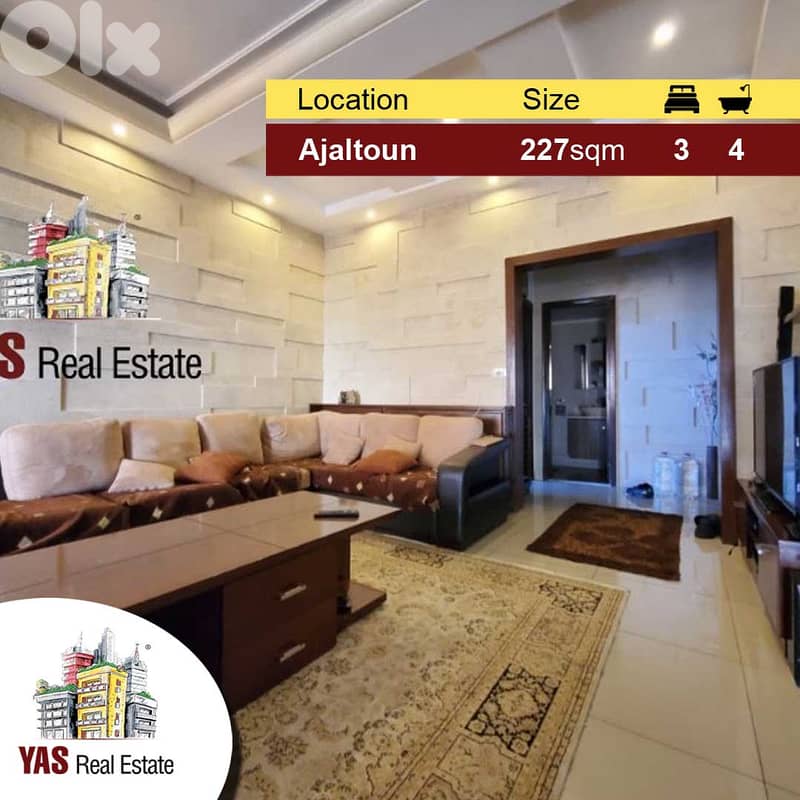 Ajaltoun 227m2 Excellent Condition Luxury Panoramic View