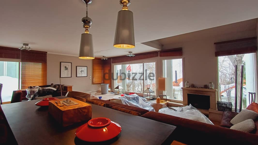 Chalet for sale in Faqra/ Townhouse/ Furnished/ Pool Chalets & Cabins