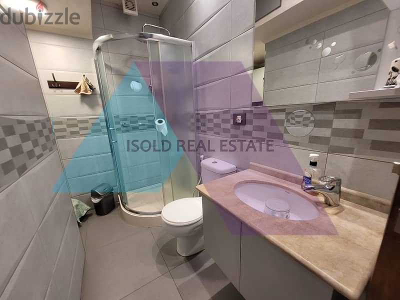 Furnished 3 bedroom GF apartment + 250m2 terrace for rent in Ain Saade