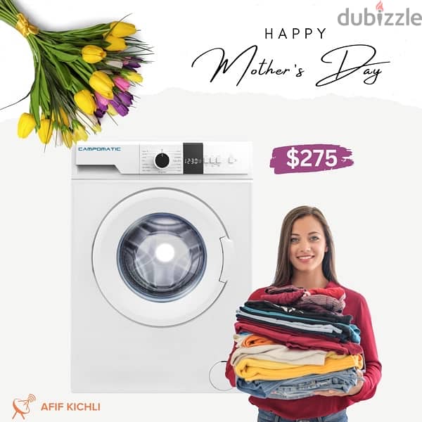 Campomatic 7 kgs Washing Machine غسالة كفالة شركة Washing Machines