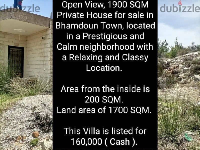 Open View l 1900 SQM Private House in Bhamdoun . Apartments & Villas