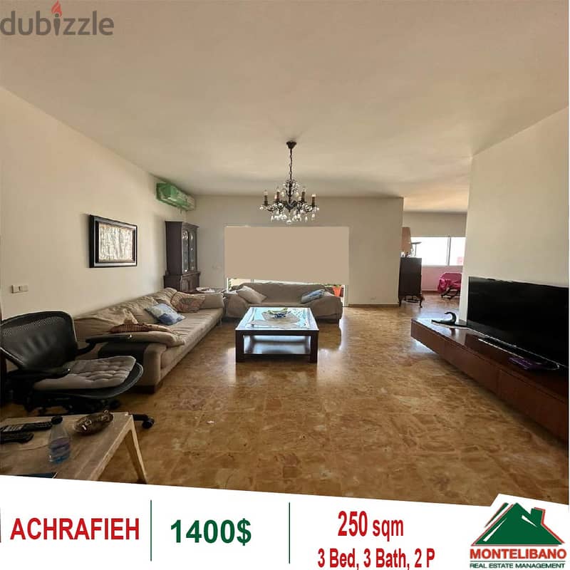 1400!! Apartment for rent located in Achrafieh Apartments & Villas