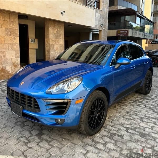 Porsche Macan S 2017 blue on black (clean carfax) Cars for Sale