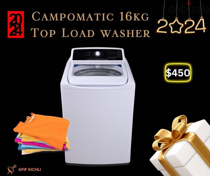 Campomatic 7kgs Washing Machine غسالة كفالة شركة Washing Machines