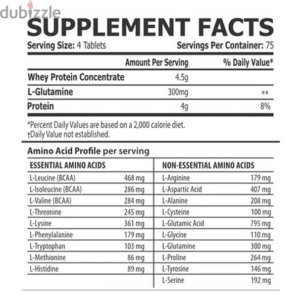 core champs 6000 amino acid 300 tablets 75 servings BCAA 116052064