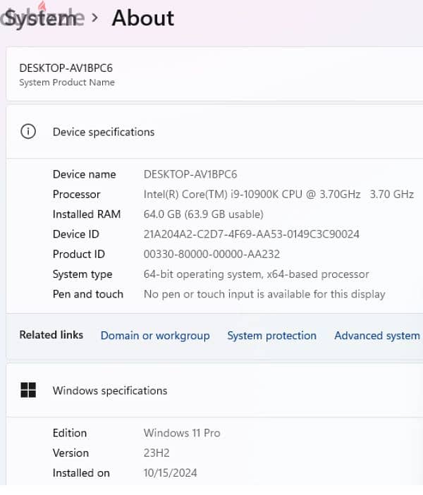 Asus Full Setup gamin PC i9, 64gb ram,water cooling مع المكتب والكرسي