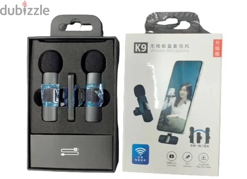 2 Dual Wireless Microphones K9 Mobile Accessories 116131274
