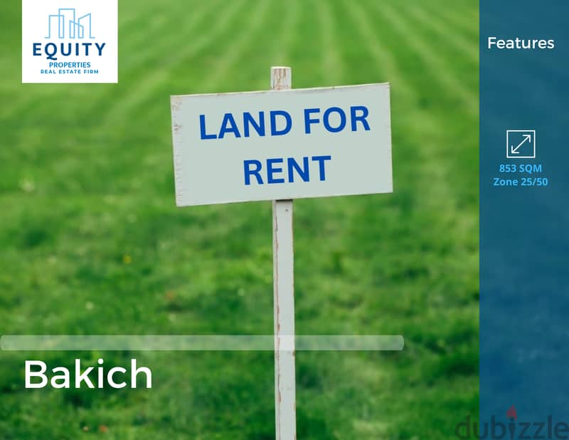 853 SQM Land For Sale In Bakich أرض للبيع في باكيش CK1065174 Lands