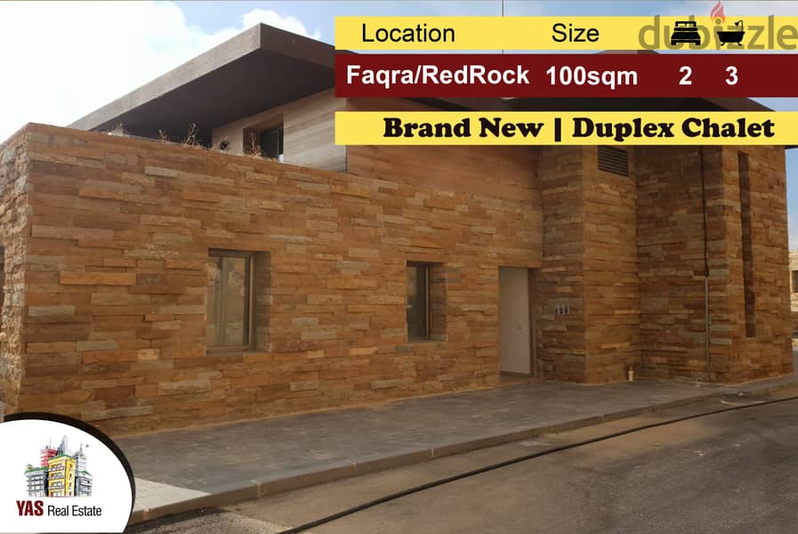 Faqra/Redrock 100m2 75m2 Terrace Brand New Mountain View PA