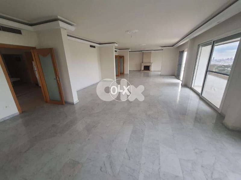 3 master bedrooms apartment + open sea view for sale in Baabda / Yarze