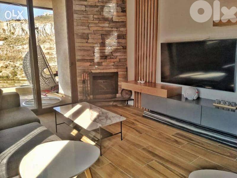 L08980Highend Furnished Chalet For Rent in Faraya Chalets & Cabins