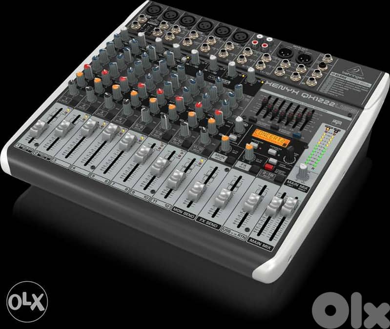 Behringer Xenyx QX1222USB Mixer with USB and Effects 12inputs