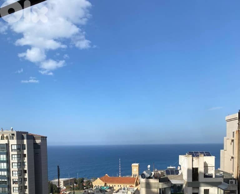 250 Sqm Apartment for rent in Ras Beirut / Hamra Sea view