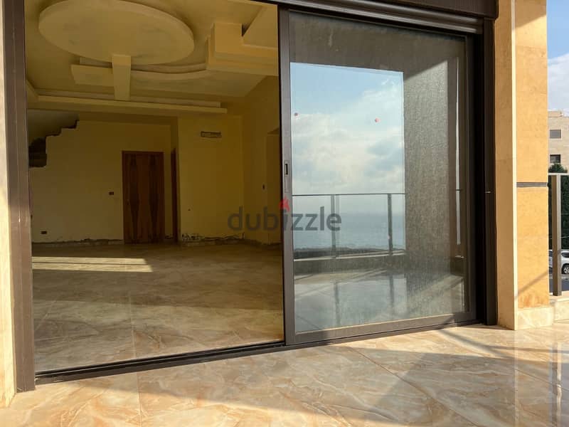 Lux new 222 m2 Duplex apartment + Amazing Sea View for sale in Batroun