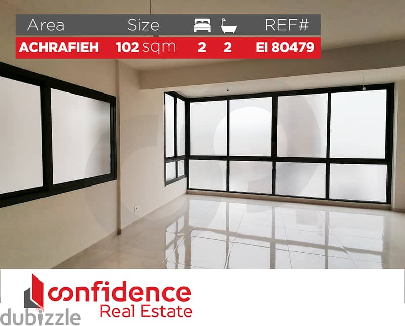 MODERN BRAND NEW APARTMENT IN ACHRAFIEH FOR SALE! REFEI80479