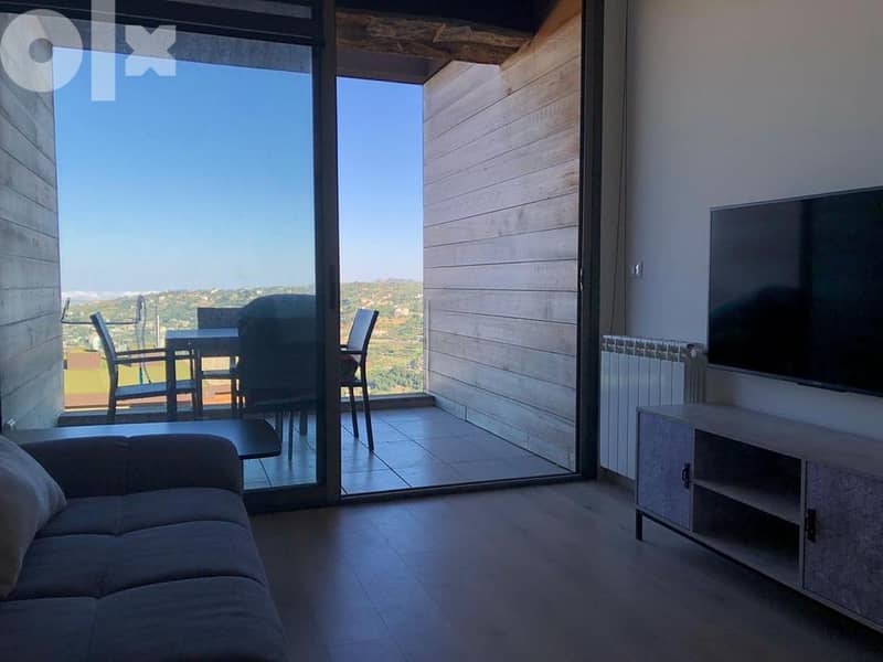 L11184 Furnished 55 SQM Chalet for Sale in Gated Community in Faqra