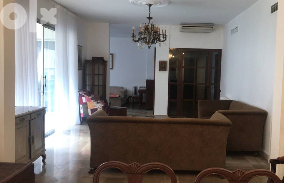 L10644 SemiFurnished Apartment For Rent with Terrace In Ain altineh
