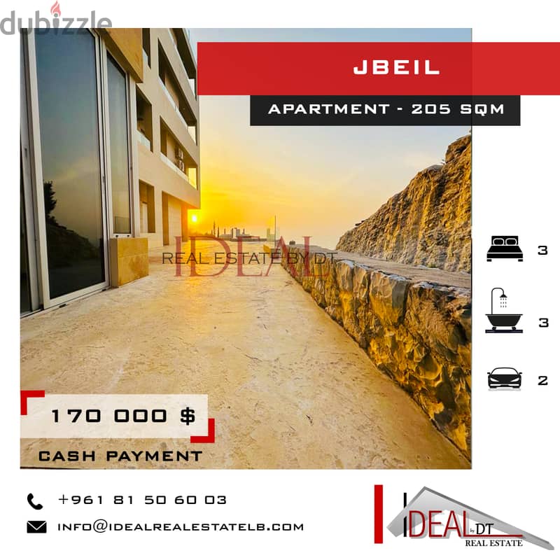 Apartment for sale in jbeil 205 SQM REFJH67133 Apartments & Villas For Sale 115045541