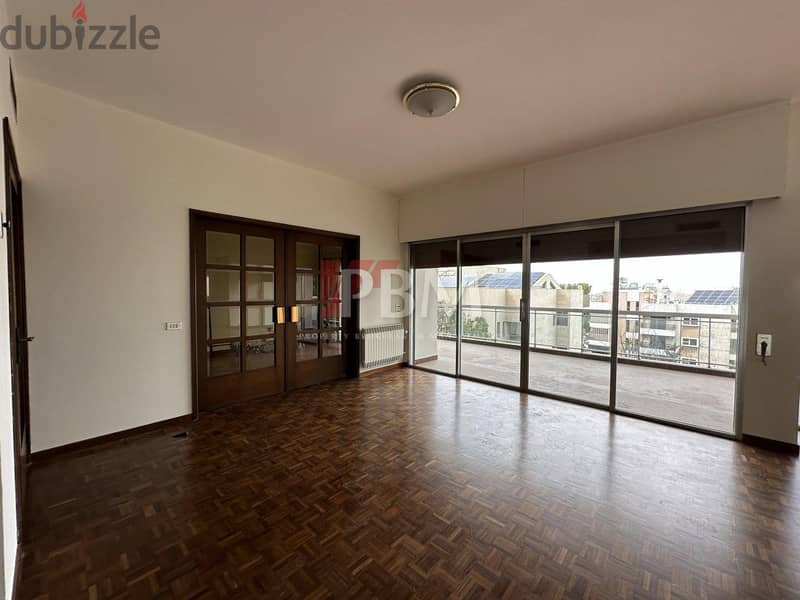 Comfortable Apartment For Rent In Hazmieh Balcony 260 SQM