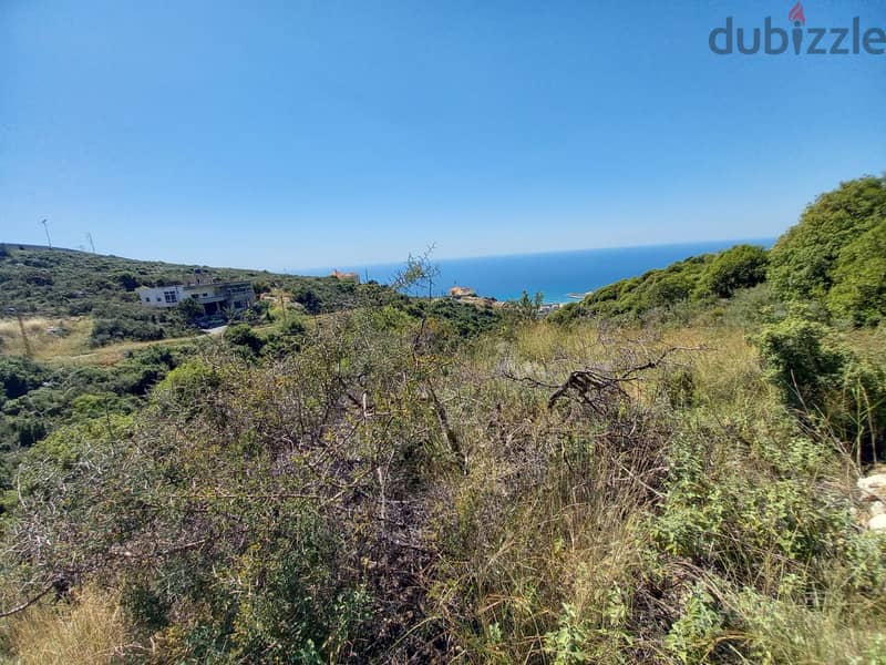 935m2 land + open Sea View for sale in Edde Batroun أرض للبيع في إده