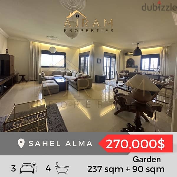 Sahel Alma 237sqm + 90sqm Garden Apartments & Villas For Sale