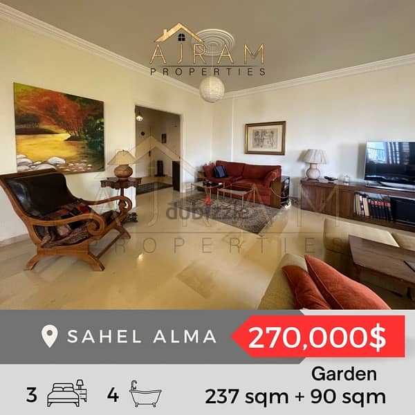 Sahel Alma 237sqm + 90sqm Garden Apartments & Villas For Sale
