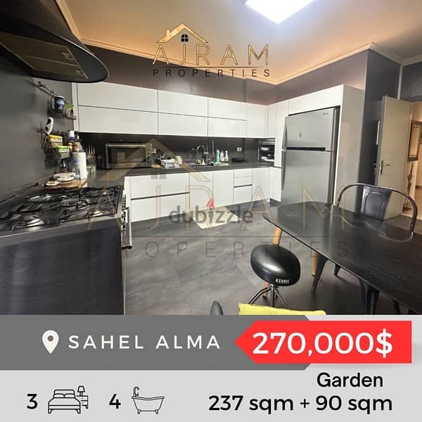 Sahel Alma 237sqm + 90sqm Garden Apartments & Villas For Sale