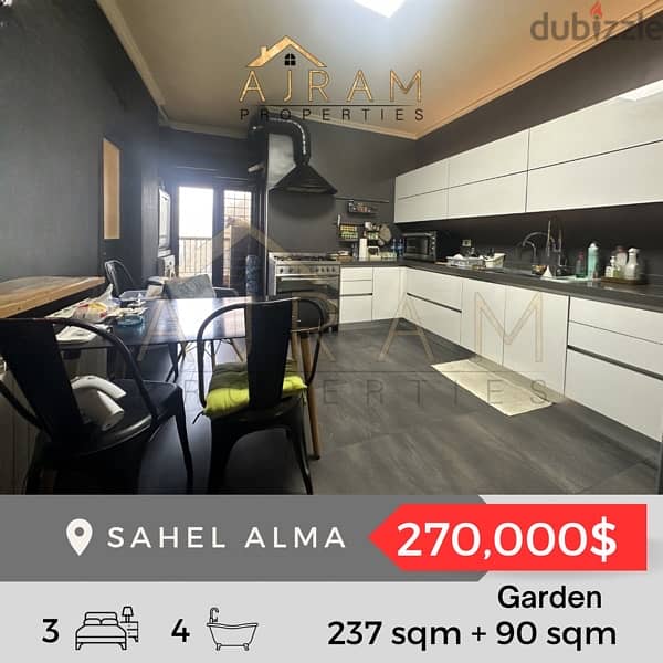 Sahel Alma 237sqm + 90sqm Garden Apartments & Villas For Sale