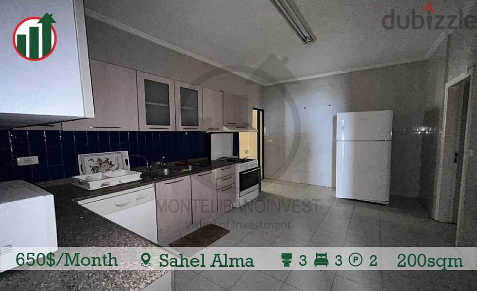 650 / Month!! Apartment for Rent in Sahel alma!! Apartments & Villas